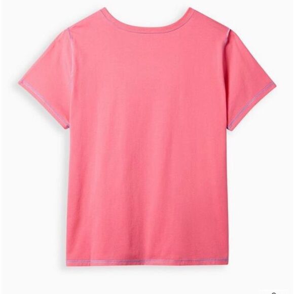 TORRID ACDC SLIM FIT SEAM TEE - COTTON PINK - Picture 3 of 6